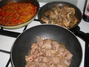 Rezept: Putenleber in Portwein mit Champignon-Austernpilze ..... Bild Nr. 6 Putenleber in Portwein mit Champignon-Austernpilze ..... - Rezept - Bild Nr. 6