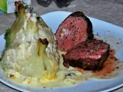 Gratinierter Fenchel in Safransahne - Rezept