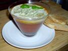 Tomatensüppchen mit Basilikumschaum - Rezept