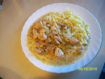 Leo´s geschnetzelte Hähnchenbrust - Rezept