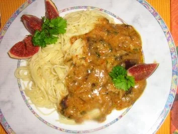 Scharfe Feigen-Gorgonzola Pasta - Rezept