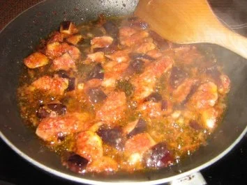 Scharfe Feigen-Gorgonzola Pasta - Rezept - Bild Nr. 5