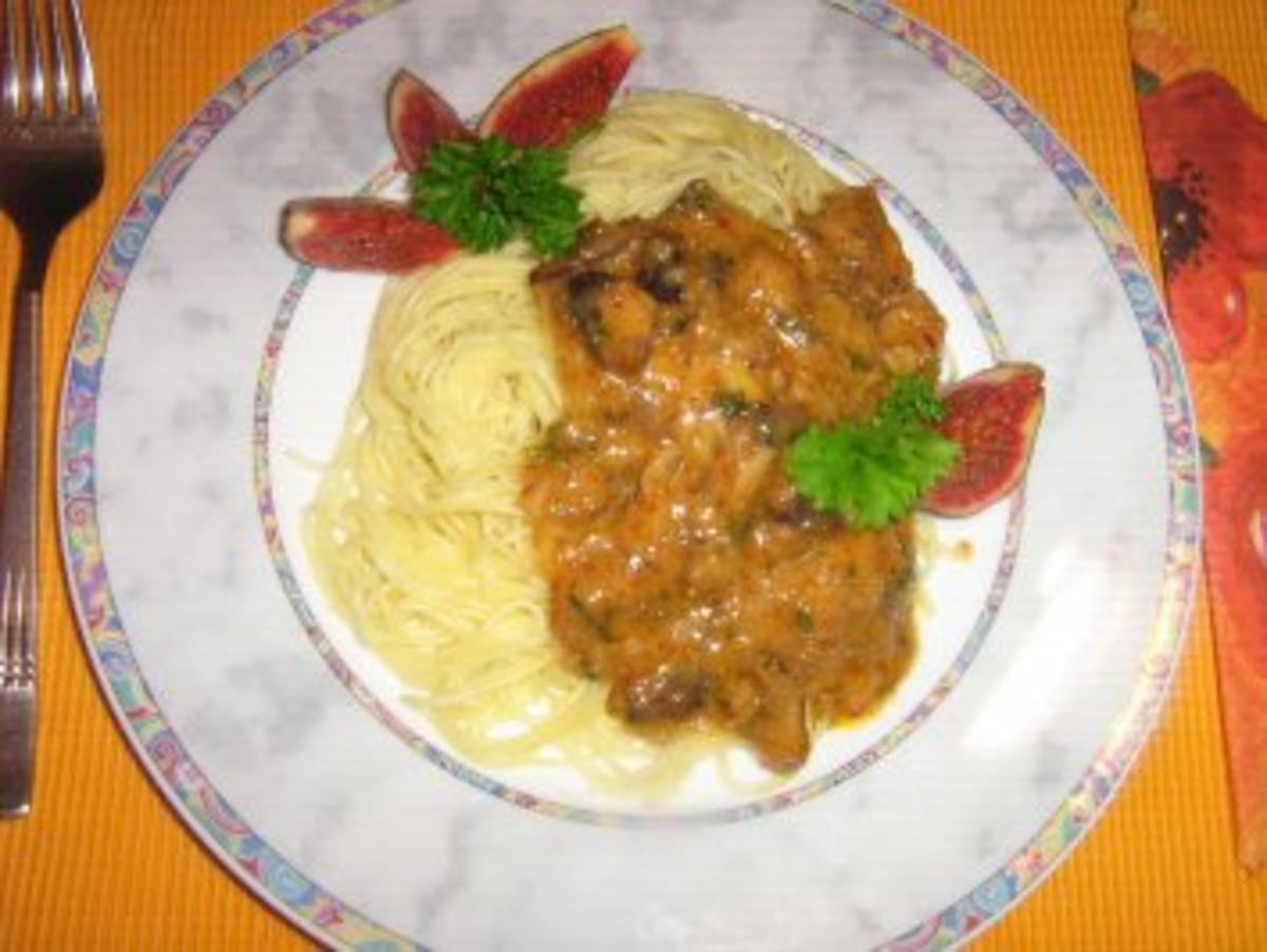 Scharfe Feigen-Gorgonzola Pasta - Rezept - Bild Nr. 7
