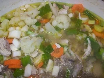 Eintopf - Gemüsesuppe mit Huhn - Rezept - Bild Nr. 5