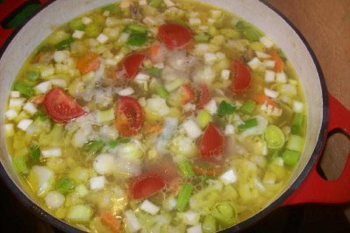 Eintopf - Gemüsesuppe mit Huhn - Rezept - Bild Nr. 6