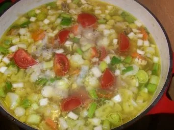 Eintopf - Gemüsesuppe mit Huhn - Rezept - Bild Nr. 6