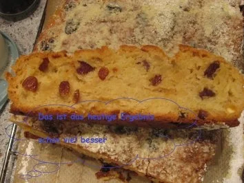 Rezept: Stollen- Rosinen pur Stollen- Rosinen pur - Rezept