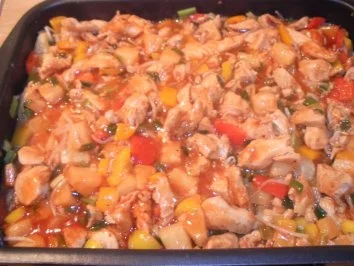 Rezept: Asiatische Hähnchenpfanne Bild Nr. 3 Asiatische Hähnchenpfanne - Rezept - Bild Nr. 3