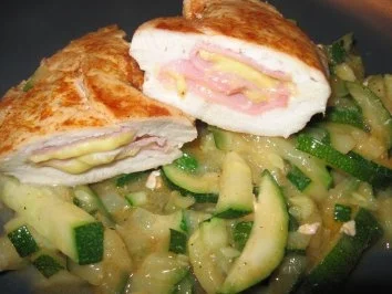 Gefülltes Hähnchenbrüstchen/ Art Cordon bleu - Rezept - Bild Nr. 3