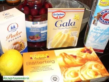 Blätterteig:  PUDDINGTEILCHEN - Rezept - Bild Nr. 2