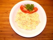 Fleischsalat mit Curry und Knoblauch - Rezept