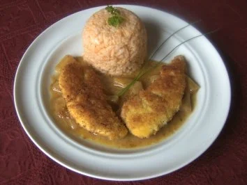 Ananas - Kokoshähnchen mit scharfen Kokosreis - Rezept