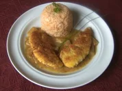 Ananas - Kokoshähnchen mit scharfen Kokosreis - Rezept