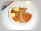 Schlesische Wurst in Biersoße - Rezept