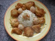 Pute im Teigmantel mit asiatischer Litschi-Sauce - Rezept