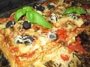 Spaghetti-Pizza - Rezept