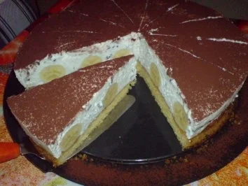 Bananen-Stracciatella-Torte - Rezept