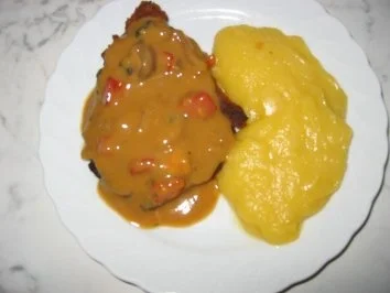 Schnitzel mit Schnelle Champignonssoße - Rezept