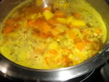 Exotische Kürbissuppe mit Schafskäse - Rezept - Bild Nr. 5