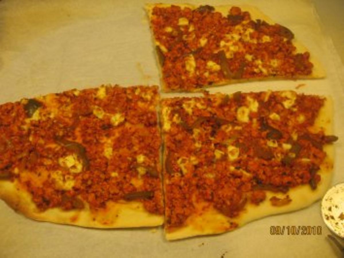 Türkische Pizza Vegetarisch, Vegan - Rezept - Bild Nr. 17
