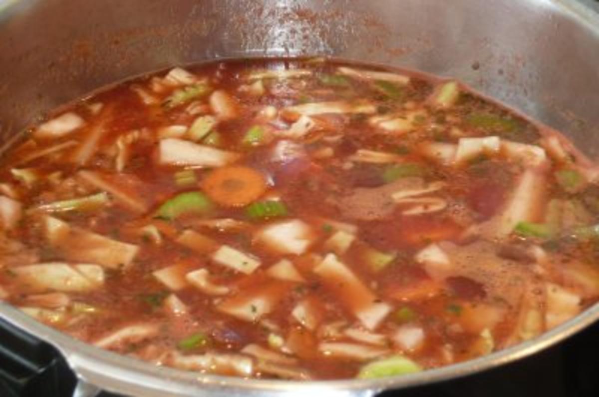 Suppe: Minestra  (reichhaltige Gemüsesuppe) - Rezept - Bild Nr. 2