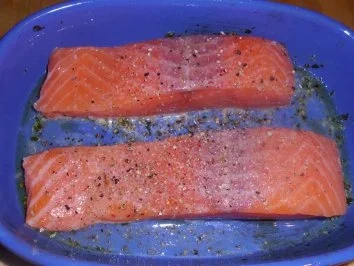 Ofenlachs an Wasabi-Kartoffelpüree - Rezept - Bild Nr. 2