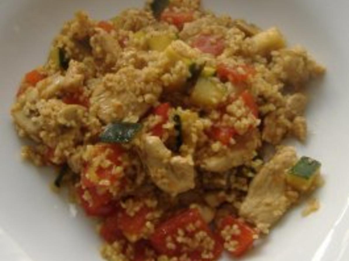 Bulgur Pfanne mit Hühnchen und Gemüse - einfach - von golfvornholz