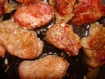 Fleisch :  -Filetpfännchen mit Käse überbacken- - Rezept - Bild Nr. 2