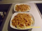 Rezept: Zwiebel - Specksauce mit Bandnudeln Zwiebel - Specksauce mit Bandnudeln - Rezept