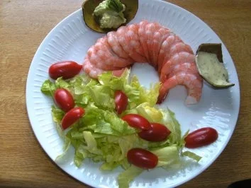 Garnelen mit Salat .. an Oragenmajo.. und Avokacocreme - Rezept - Bild Nr. 8