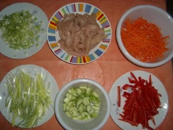 Wog - Pfanne -  (Deutsch . Chinesisch) - Wok - Pfanne - Rezept