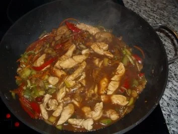 Wog - Pfanne -  (Deutsch . Chinesisch) - Wok - Pfanne - Rezept - Bild Nr. 5