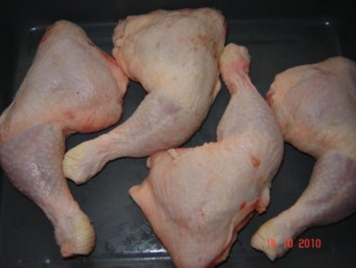 Fleisch : Hähnchenschenkel teuflisch gut - Rezept - Bild Nr. 2