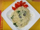 Spaghetti mit frischem Spinat... - Rezept