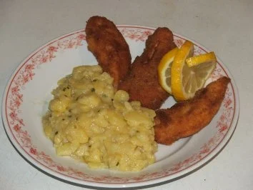 Rezept: Paniertes Hähnchenbrustfilet... Paniertes Hähnchenbrustfilet... - Rezept