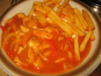 Geflügel: Scharfe Paprikapfanne - Rezept