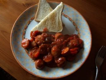 Rezept: Salsa Currywurst - höllisch scharf Salsa Currywurst - höllisch scharf - Rezept