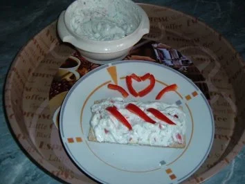 Brotaufstrich - Quark mit Paprika - Rezept