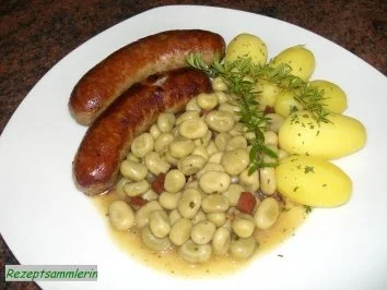 Gemüse:   JUNGE GROßE BOHNEN - Rezept