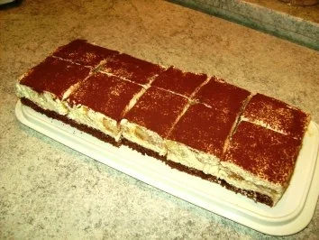 Rezept: Tiramisuschnitten Tiramisuschnitten - Rezept