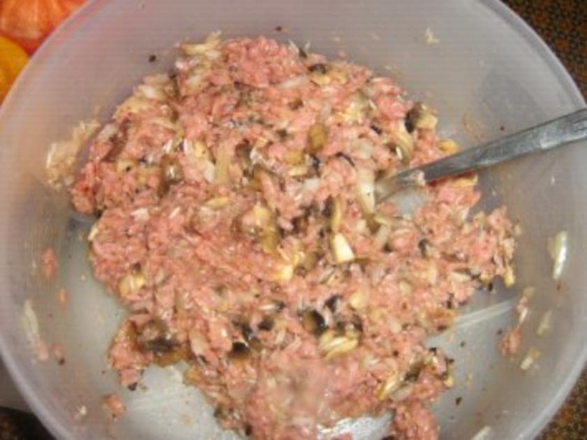 Gefüllte Paprika mit Putenhack, Champignons und Reis - einfach - 406 ...