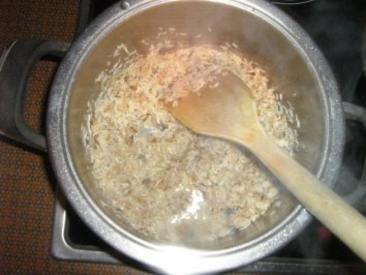 Gefüllte Paprika mit Putenhack, Champignons und Reis - Rezept - Bild Nr. 6