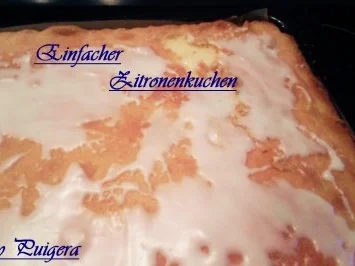 Einfacher Zitronenkuchen - Rezept