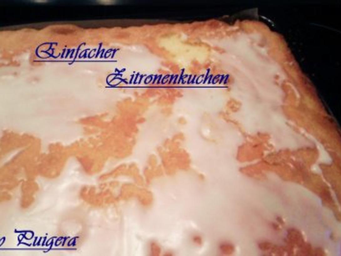 Einfacher Zitronenkuchen - Rezept mit Bild - kochbar.de