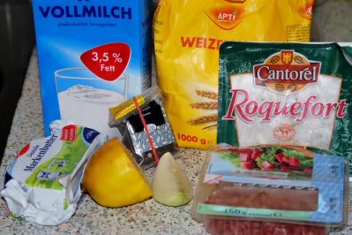 Spinat-Ricotta-Cannelloni in tomatisierter Roquefort-Bechamélsoße - Rezept - Bild Nr. 4
