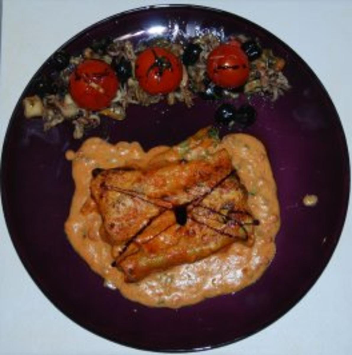 Spinat-Ricotta-Cannelloni in tomatisierter Roquefort-Bechamélsoße - Rezept - Bild Nr. 17
