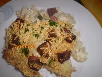  Deftiger Blumenkohlauflauf mit Leberkäse - Rezept - Bild Nr. 2