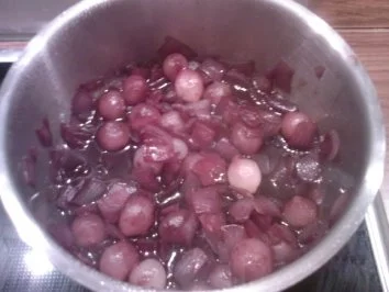 Rotweinzwiebeln - Rezept