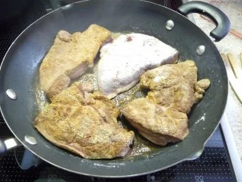 Hauptgerichte : Leber in Kräuter-Crème fraîche - Rezept - Bild Nr. 4