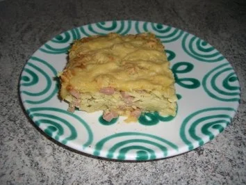 Gebackene Schinkenfleckerl - Rezept